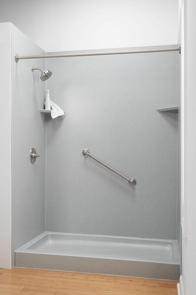 Dunedin shower replacement with BCI acrylic shower enclosure